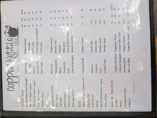 Menu photo 3 Copper Kettle Pub Glen Williams, ON