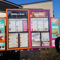 Dunkin' - Big iced coffees on the road to Nawlins. I definitely run on Dunkin'!