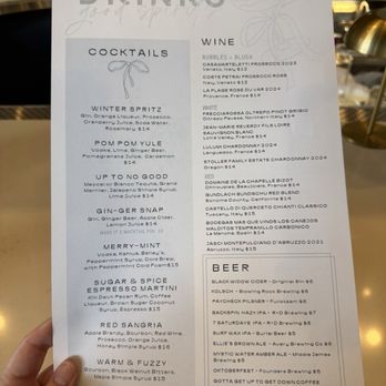 Good Graces - Drinks Menu - Cafes Near Me - Raleigh, North Carolina