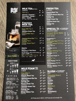 Menu photo 5 BoBaPoP Tea Bar - Kentlands Gaithersburg, MD