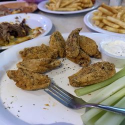 Show Me's - 10 Wings Combo with lemon pepper rub.
