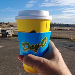 Day-O - Ready for a long drive home with my mocha latte.