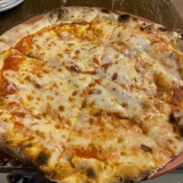 a pizza on a plate a pizza on a plate