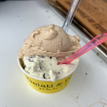 Gelati & Peccati - Mocha hazelnut and mint chocolate chip - Pizza Near Me - Encinitas, California