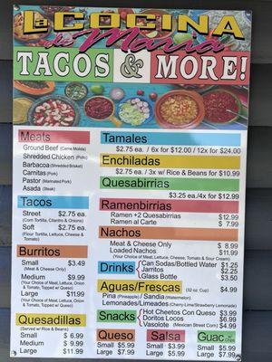Menu photo 2 La Cocina De Maria Broken Bow, OK