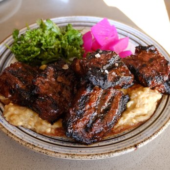 Moona - Date molasses BBQ steak tips - Mediterranean Near Me - Cambridge, Massachusetts