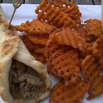Ralston's Drafthouse - Sauced Duck with upgrade Sweet Potato Fries $2 and upgrade Cinnamon Cream cheese dip $1 - Gastropubs Near Me - Indianapolis, Indiana Ralston's Drafthouse - Sauced Duck with upgrade Sweet Potato Fries $2 and upgrade Cinnamon Cream cheese dip $1 - Gastropubs Near Me - Indianapolis, Indiana