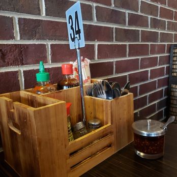 Viet Taste - Condiments and utensils on each table - Vietnamese Near Me - Palatine, Illinois