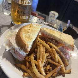 785 Beer Company - Great lunch specials daily! Club sandwich with fries