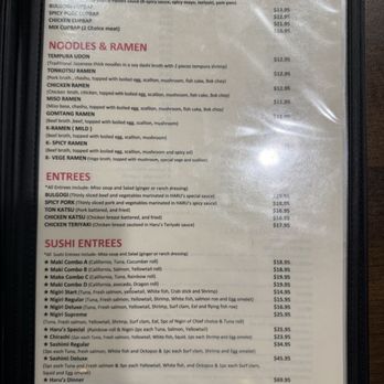 Haru Sushi - Menu - Asian Fusion Near Me - Columbus, Georgia