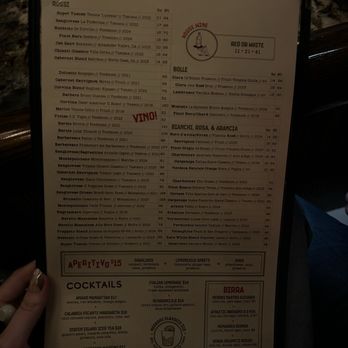 DeNuccis - drink menu - New American Near Me - Lincoln Park, Illinois