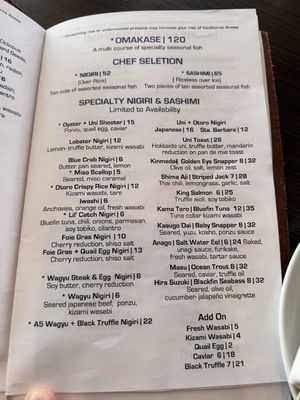 Menu photo 7 KA Sushi Houston, TX