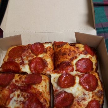 Little Caesars - Cheese and pepperoni deep dish pizza at Little Caesars Pizza With a soda (20oz.) - Pizza Near Me - Susanville, California