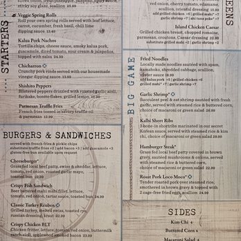 Stinger Ray's Tropical Bar & Grill - Menu - food - Bars Near Me - Honolulu, Hawaii Stinger Ray's Tropical Bar & Grill - Menu - food - Bars Near Me - Honolulu, Hawaii