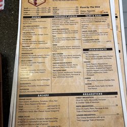 The Old Ice House Pizzeria - Menu
