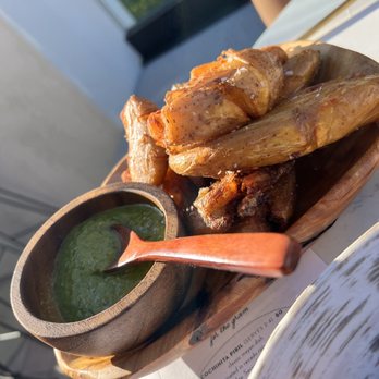Coco Maya - Potatoes (very filling) green sauce is banging - Caribbean Near Me - San Diego, California