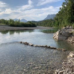 Camping les Chamberts - Badestelle direkt am Campingplatz