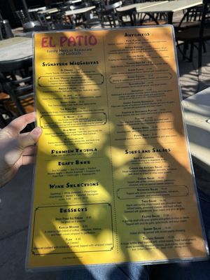 Menu photo 1 El Patio Restaurant Simi Valley, CA