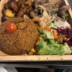La Villa Maasaï - Braised lamb bisi, jollof rice, plantain