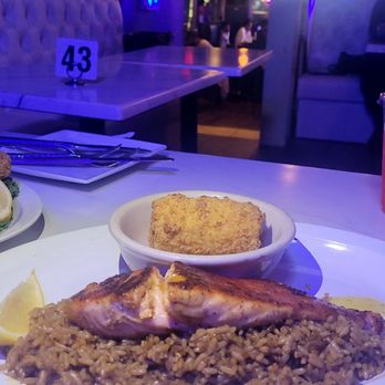 Phenomenal Seafood - Salmon with cajun rice and fried corn - Seafood Near Me - Austell, Georgia Phenomenal Seafood - Salmon with cajun rice and fried corn - Seafood Near Me - Austell, Georgia