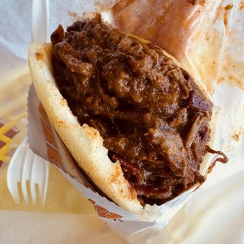 Viva Las Arepas - Very very good !  Shredded Beef Arepa - Venezuelan Near Me - Las Vegas, Nevada