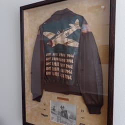 Framing MemorEze - WWII bomber jacket