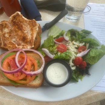 Reveille Coffeehouse Cafe - Santa Fe chicken grille with a side salad $9.79 .79 upcharge for salad - Breakfast & Brunch Near Me - Marietta, Georgia Reveille Coffeehouse Cafe - Santa Fe chicken grille with a side salad $9.79 .79 upcharge for salad - Breakfast & Brunch Near Me - Marietta, Georgia
