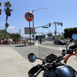 Unocal 76 Station - Go with the Spirit -- the Spirit of 76! Gotta love the old-school big Orange Ball!