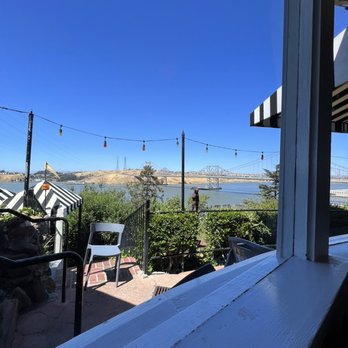 The Dead Fish - The view from the bar and fat seating area - Seafood Near Me - Crockett, California The Dead Fish - The view from the bar and fat seating area - Seafood Near Me - Crockett, California