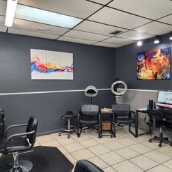 Hair and reception area