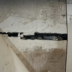 Gerard Home Inspection - Our foundation bowing in