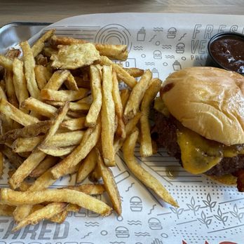 MOOYAH Burgers, Fries & Shakes - Cheddar Bacon BBQ Burger - Juice Bars & Smoothies Near Me - O'Fallon, Missouri MOOYAH Burgers, Fries & Shakes - Cheddar Bacon BBQ Burger - Juice Bars & Smoothies Near Me - O'Fallon, Missouri