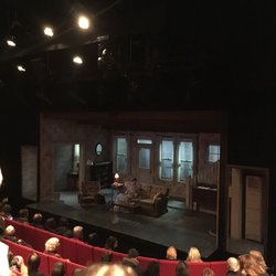 Yelp's Afternoon Matinee at Ed Harris' "Buried Child" - View from my seat, G1. That's Ed Harris coughing on the stage. That happens a lot.