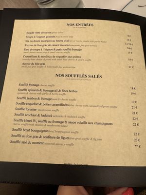 Menu photo 6 Le Soufflé Paris, 75 Menu photo 6 Le Soufflé Paris, 75