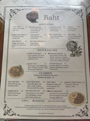Menu photo 3 Baht New York, NY