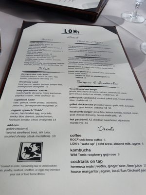 Menu photo 2 LON’s Last Drop Paradise Valley, AZ Menu photo 2 LON’s Last Drop Paradise Valley, AZ