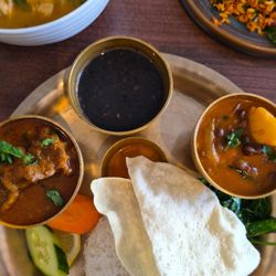 Yak and Yeti Gurkha Restaurant - Goat Curry Thali Platter