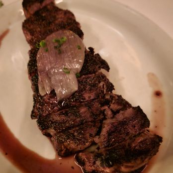 Bowery Meat Company - 14 oz Sirloin. Tasty though I wish there was more shallots. Worth it - Steakhouses Near Me - New York, New York