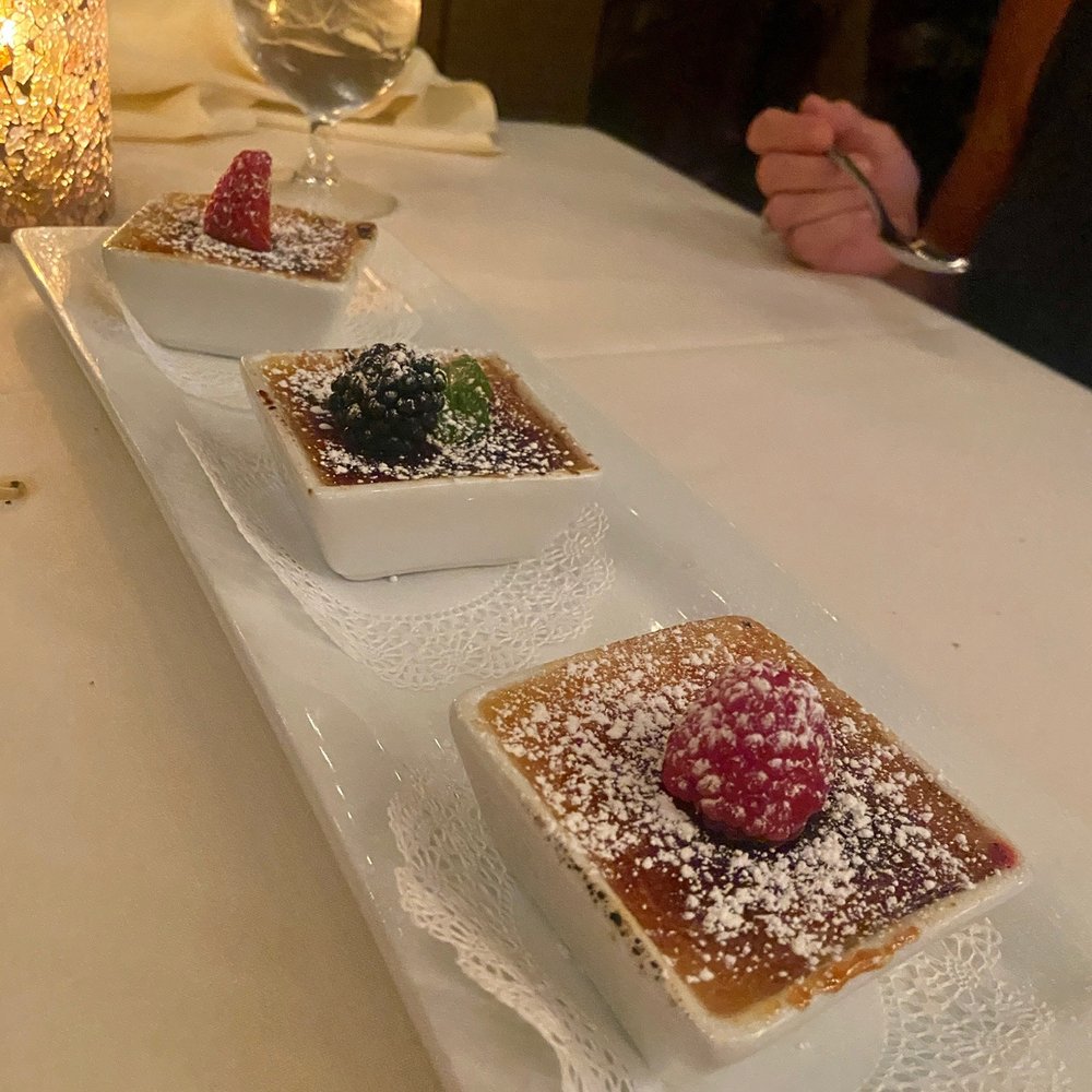 Cork Tree - CREME BRULEE THREE WAYS - New American Near Me - Palm Desert, California Cork Tree - CREME BRULEE THREE WAYS - New American Near Me - Palm Desert, California