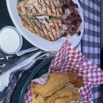 Flying Fish - Rainbow fish and 2 Catfish Fillets and 4 shrimps - Seafood Near Me - Little Rock, Arkansas