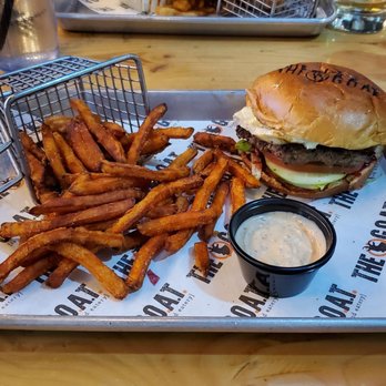 The G.O.A.T. - Apple Brie Burger - Canadian (New) Near Me - Windsor, Ontario The G.O.A.T. - Apple Brie Burger - Canadian (New) Near Me - Windsor, Ontario