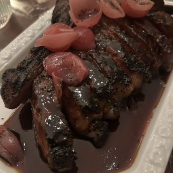 Maison Passerelle - COFFEE RUB STEAK FRITES 30 day aged NY strip・ coffee jus・ creole ketchup・ remoulade - French Near Me - New York, New York Maison Passerelle - COFFEE RUB STEAK FRITES 30 day aged NY strip・ coffee jus・ creole ketchup・ remoulade - French Near Me - New York, New York