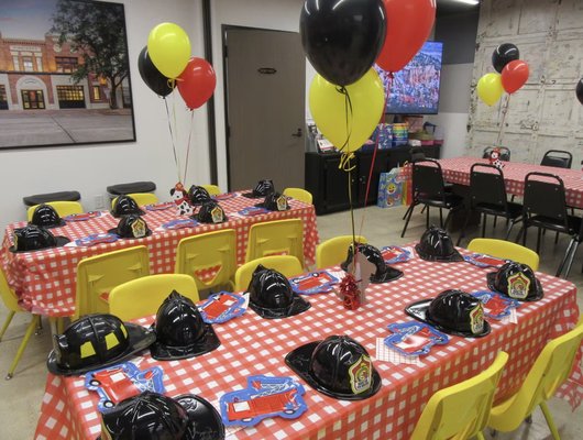 Kids Birthday Parties - Our firefighting themed birthday parties are the hottest parties in town, designed to spark creativity, ignite curiosity, and bring a warm glow to your little ones.