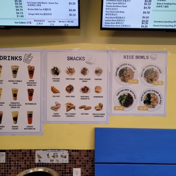 SK TEA - Menu as of 4/9/2022 - Coffee & Tea Near Me - San Francisco, California