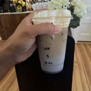 Aldeia Coffeehouse - blueberry vanilla latte with vanilla cold foam - Coffee & Tea Near Me - Barrington, Rhode Island Aldeia Coffeehouse - blueberry vanilla latte with vanilla cold foam - Coffee & Tea Near Me - Barrington, Rhode Island