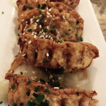 Brickroom - Vegetarian Pot Stickers.  Out of this world! - New American Near Me - Ashland, Oregon