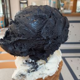Black Licorice (heed my warning) and coconut ice cream Black Licorice (heed my warning) and coconut ice cream