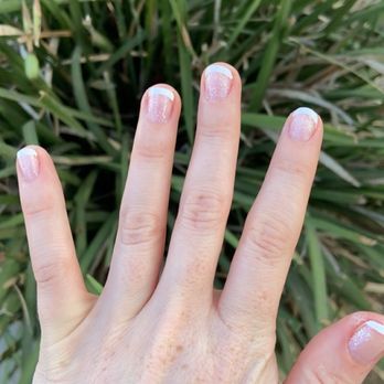 Planet Nails & Spa - Glittery French manicure - Nail Salons Near Me - West Hollywood, California Planet Nails & Spa - Glittery French manicure - Nail Salons Near Me - West Hollywood, California