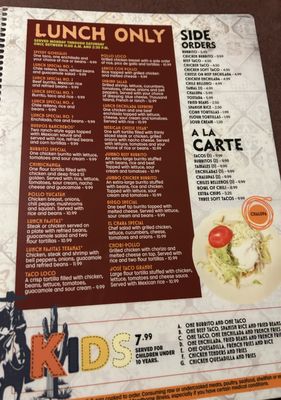 Menu photo 4 El Rancho Stuart, VA Menu photo 4 El Rancho Stuart, VA
