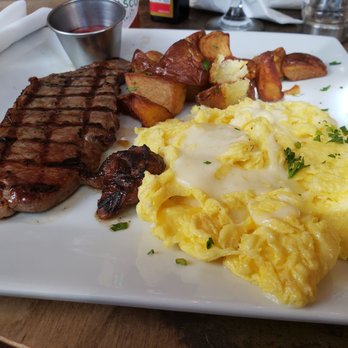Station 4 - Steak and eggs with a side of hashbrowns - New American Near Me - Washington, DC, District of Columbia Station 4 - Steak and eggs with a side of hashbrowns - New American Near Me - Washington, DC, District of Columbia